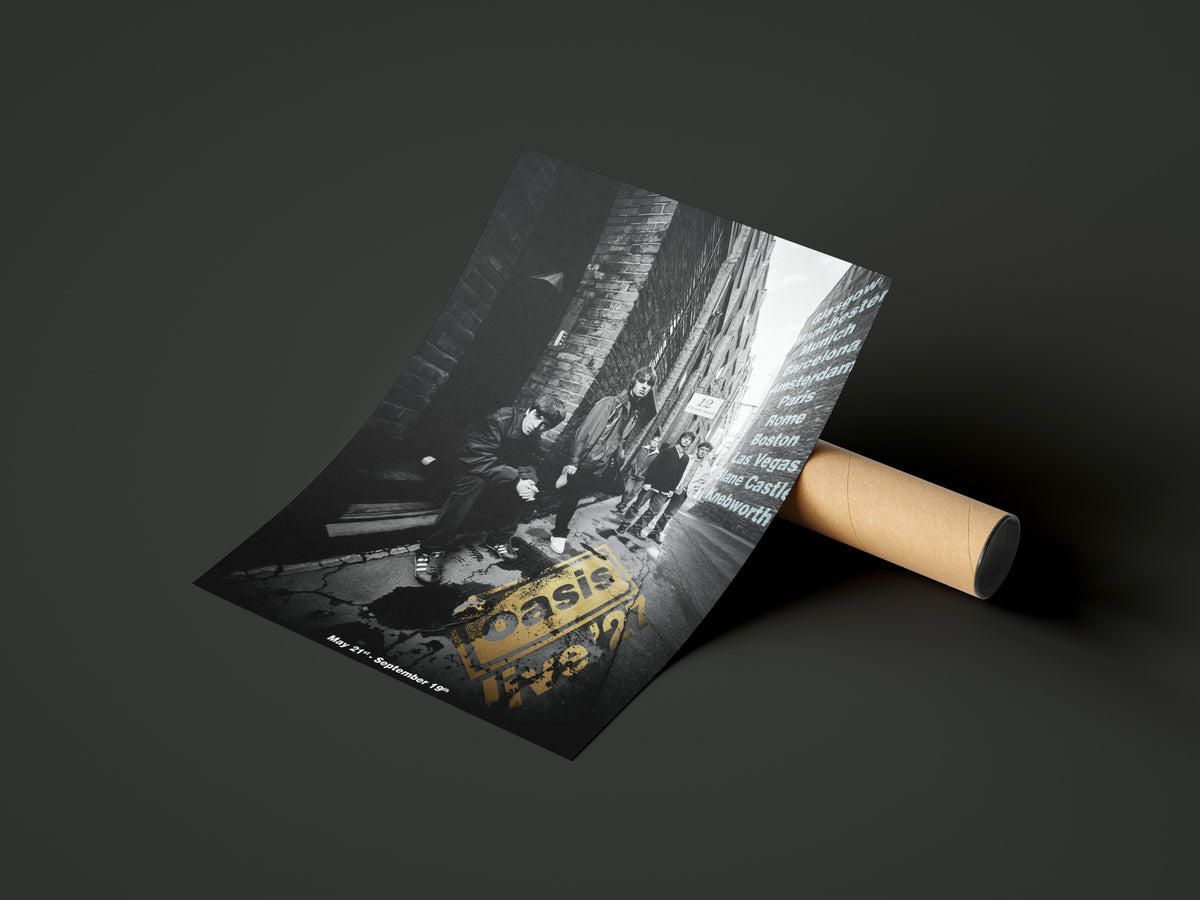 Oasis 'Live 27' Gold Floor Poster